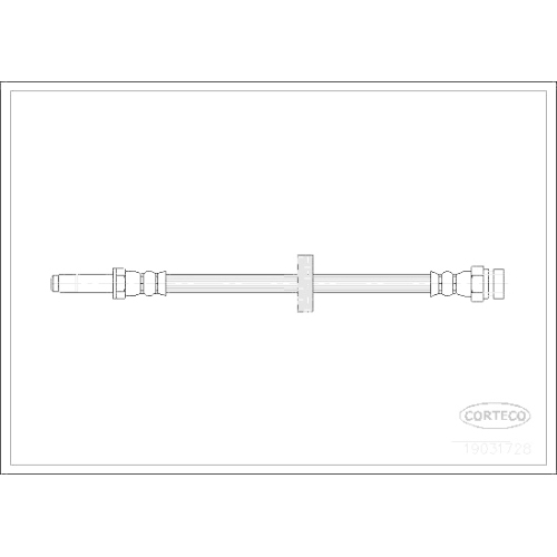 Bremsschlauch Corteco 19031728 für Skoda VW Vorderachse Vorne