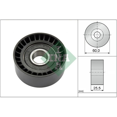 Umlenk /führungsrolle Keilrippenriemen Ina 532 0243 10 für Ford Mitsubishi Opel