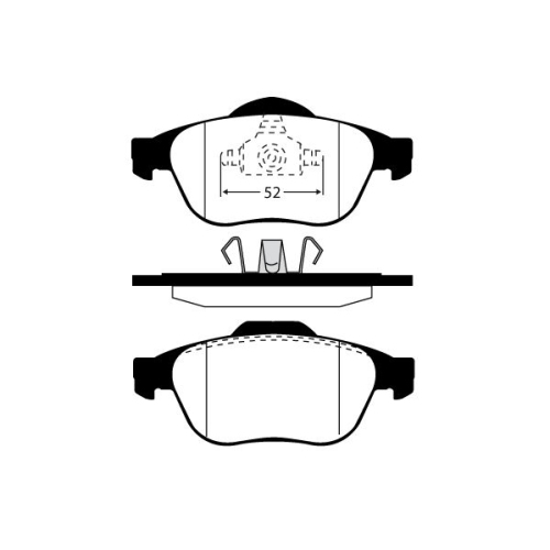 Bremsbelagsatz Scheibenbremse Raicam RA.0770.0 für Renault Vorderachse