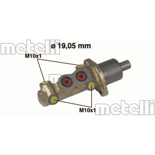 Hauptbremszylinder Metelli 05-0231 für Peugeot