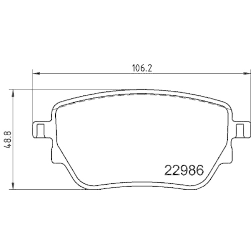 Bremsbelagsatz Scheibenbremse Hella Pagid 8DB 355 039-021 für Mercedes Benz