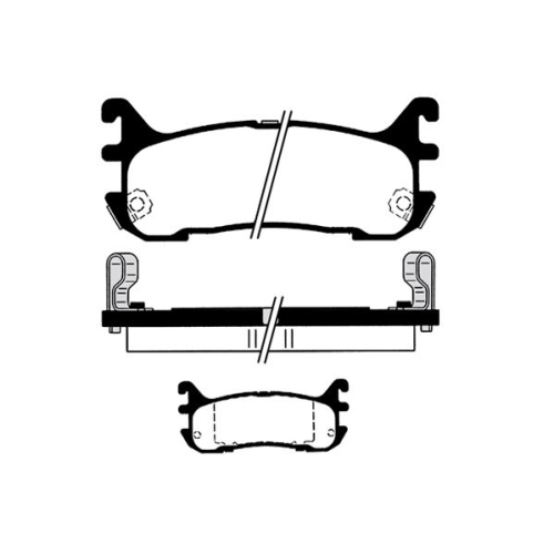 Bremsbelagsatz Scheibenbremse Raicam RA.0784.0 für Mazda Hinterachse