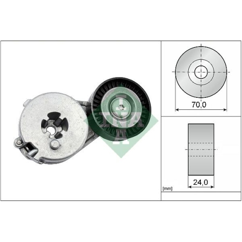 Riemenspanner Keilrippenriemen Ina 534 0333 10 für Audi Seat Skoda VW Audi (faw)