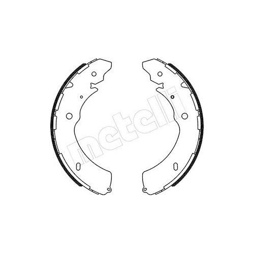 Bremsbackensatz Metelli 53-0572 für Isuzu Hinterachse