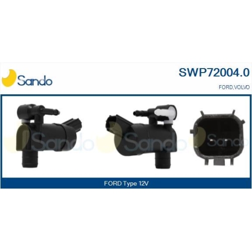 Waschwasserpumpe Scheibenreinigung Sando SWP72004.0 für Ford Volvo