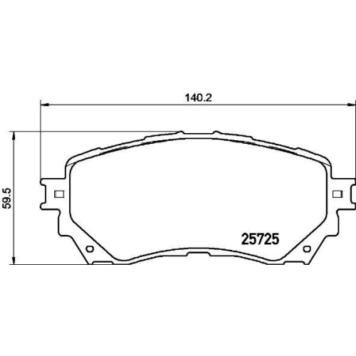 Bremsbelagsatz Scheibenbremse Brembo P49048 Prime Line für Mazda Mazda (faw)