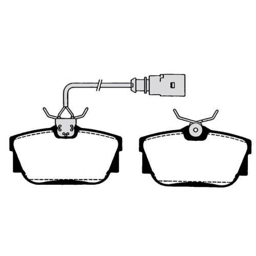 Bremsbelagsatz Scheibenbremse Raicam RA.0793.0 für Ford Seat VW Hinterachse