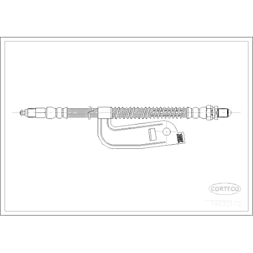 Bremsschlauch Corteco 19032172 für Ford Vorderachse Links