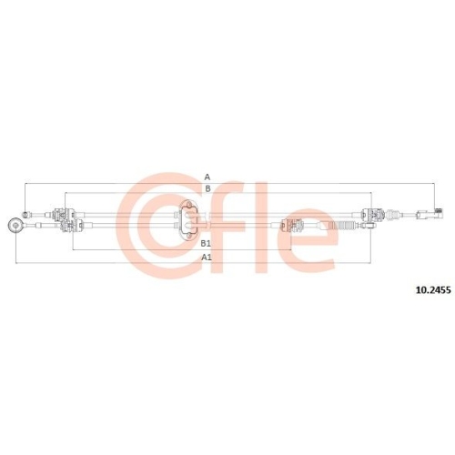 Seilzug Schaltgetriebe Cofle 10.2455 für Ford