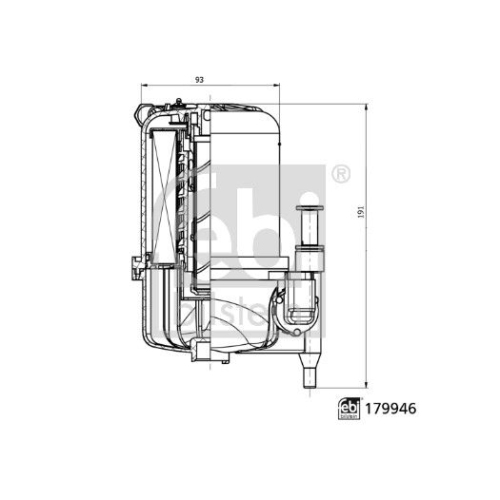 Fuel Filter Febi Bilstein 179946 for Jaguar Land Rover