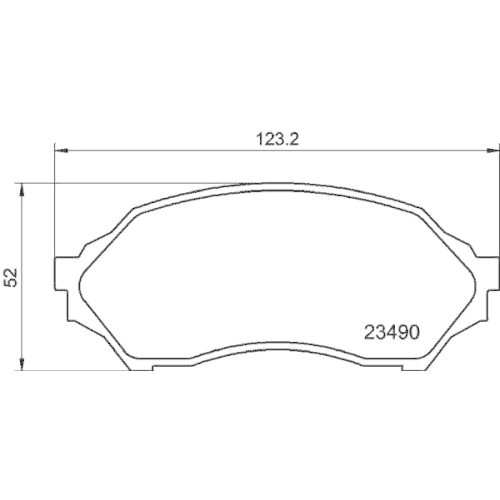 Bremsbelagsatz Scheibenbremse Hella Pagid 8DB 355 017-281 für Mazda Mitsubishi