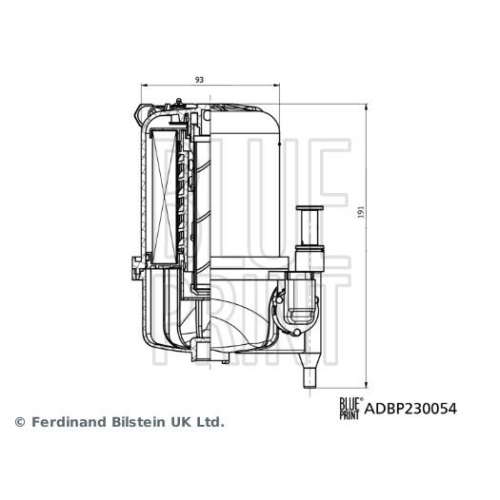 Kraftstofffilter Blue Print ADBP230054 für Jaguar Land Rover