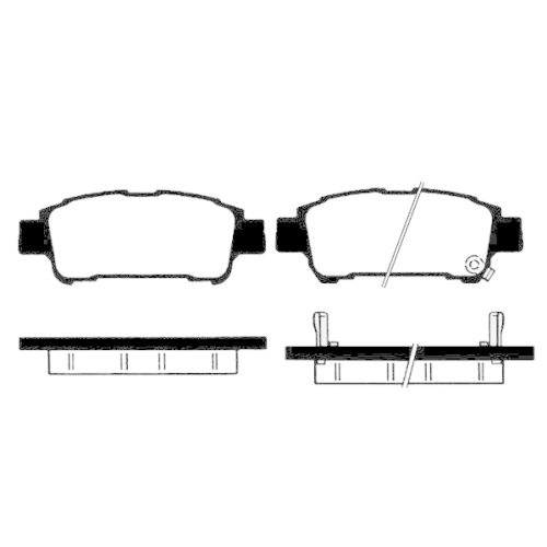 Bremsbelagsatz Scheibenbremse Raicam RA.0812.0 für Toyota Hinterachse