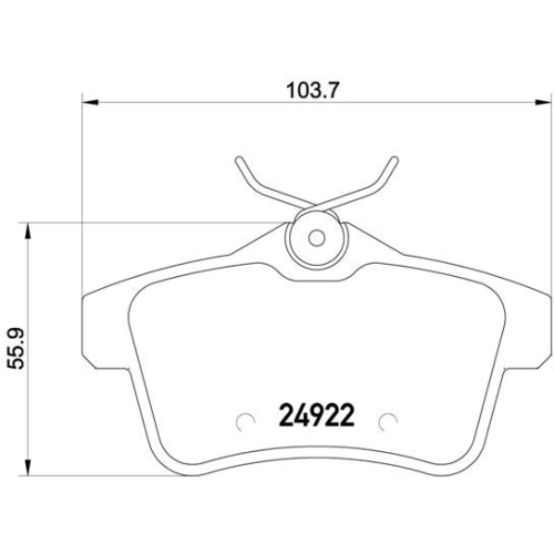 Bremsbelagsatz Scheibenbremse Brembo P61114 Prime Line für Citroën Peugeot DS