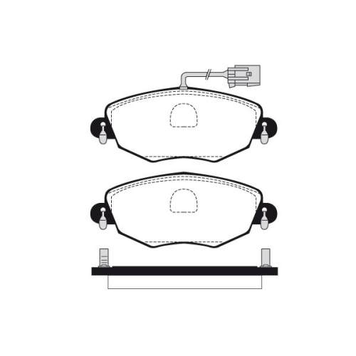 Bremsbelagsatz Scheibenbremse Raicam RA.0711.0 für Ford Jaguar Vorderachse