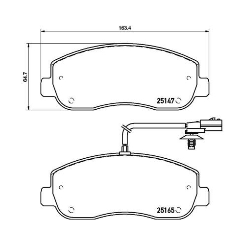 Bremsbelagsatz Scheibenbremse Brembo P68062 Prime Line für Nissan Opel Renault