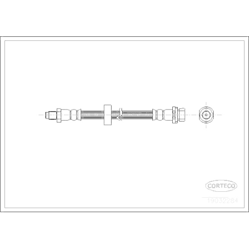 Bremsschlauch Corteco 19032284 für Ford Hinterachse