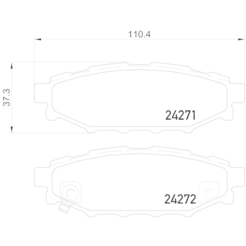 Bremsbelagsatz Scheibenbremse Brembo P78020 Prime Line für Subaru Toyota