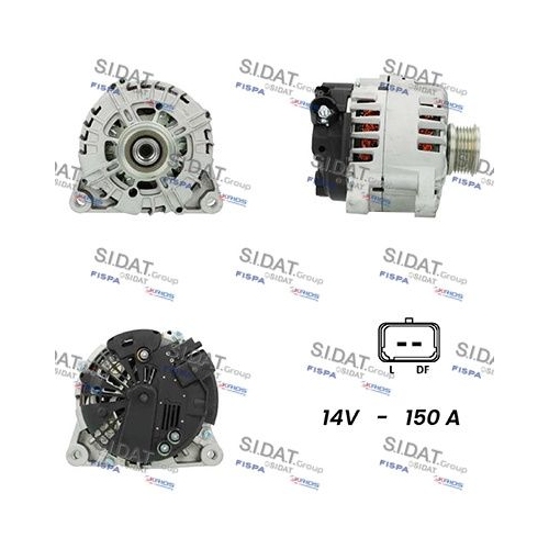 Generator Sidat A12VA0004 für Alfa Romeo Bmw Citroën Fiat Lancia Peugeot Suzuki