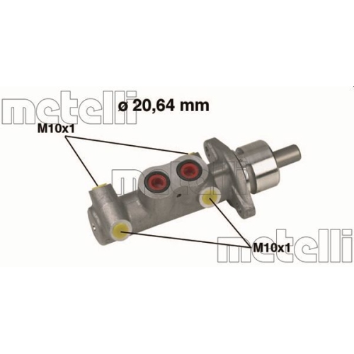 Hauptbremszylinder Metelli 05-0289 für Fiat