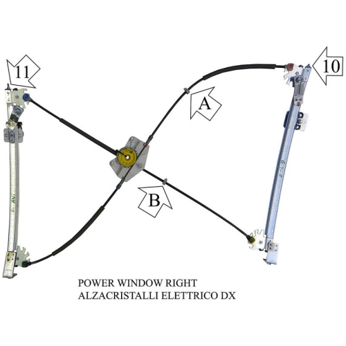 Fensterheber Valeo 852589 für VW Vorne Rechts