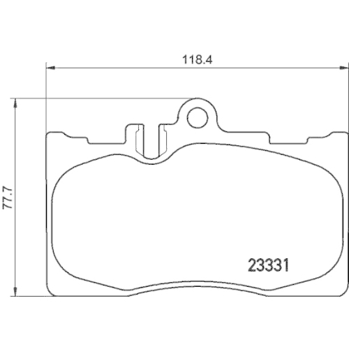 Bremsbelagsatz Scheibenbremse Hella Pagid 8DB 355 009-861 für Toyota Lexus