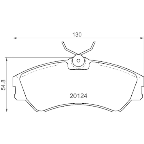 Bremsbelagsatz Scheibenbremse Hella Pagid 8DB 355 017-881 für Audi Seat Skoda VW