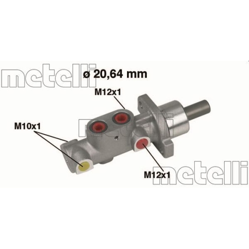 Hauptbremszylinder Metelli 05-0296 für Peugeot