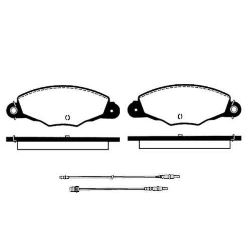 Bremsbelagsatz Scheibenbremse Raicam RA.0685.0 für Citroën Vorderachse