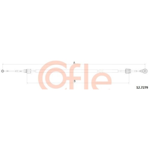 Seilzug Schaltgetriebe Cofle 12.7279 für Alfa Romeo Fiat