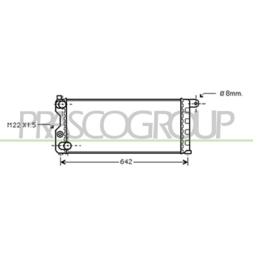 Kühler Motorkühlung Prasco AB017R001 Prascoselection für Fiat Lancia Autobianchi