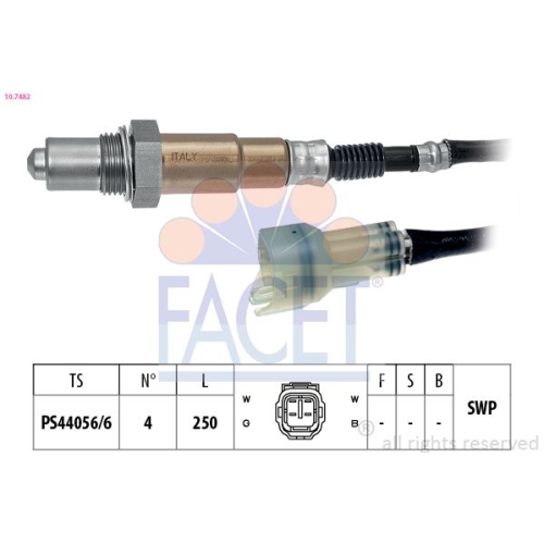 Lambdasonde Facet 10.7482 Made In Italy - Oe Equivalent für Suzuki