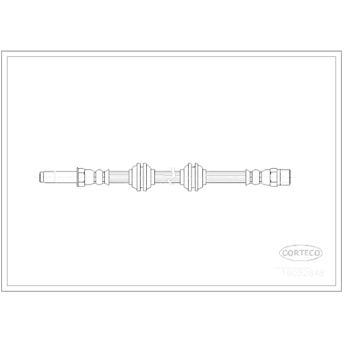 Bremsschlauch Corteco 19032848 für Mercedes Benz Mercedes Benz Mercedes Benz