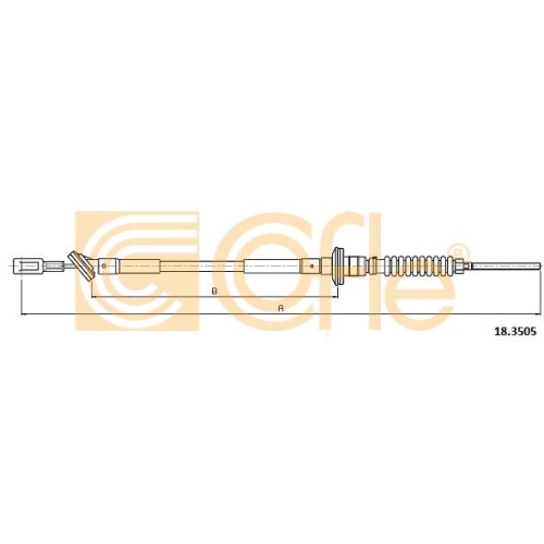 Seilzug Kupplungsbetätigung Cofle 18.3505 für Chevrolet Daewoo