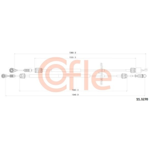 Seilzug Schaltgetriebe Cofle 11.3270 für Fiat