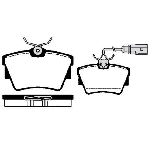 Bremsbelagsatz Scheibenbremse Raicam RA.0690.0 für Ford Hinterachse