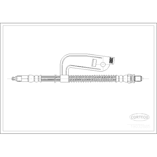 Bremsschlauch Corteco 19032885 für Ford Vorderachse Vorderachse Rechts Rechts
