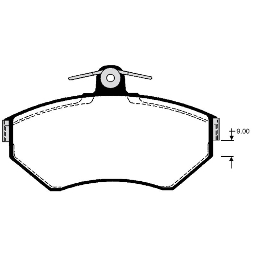 Bremsbelagsatz Scheibenbremse Raicam RA.0695.0 für Seat VW Vorderachse