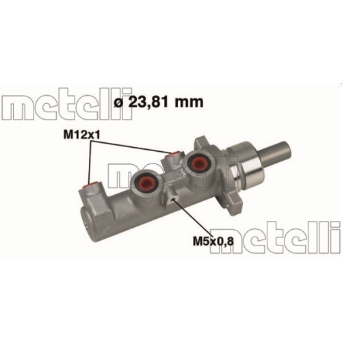 Hauptbremszylinder Metelli 05-0317 für Fiat Lancia