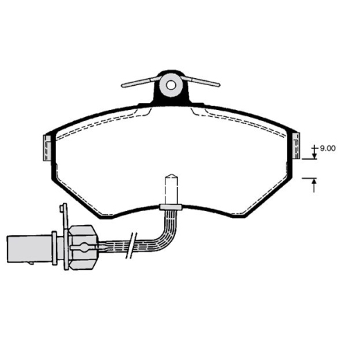 Bremsbelagsatz Scheibenbremse Raicam RA.0695.2 für Audi Seat VW Vorderachse