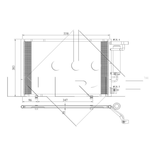 Kondensator Klimaanlage Nrf 350396 Easy Fit für Ford