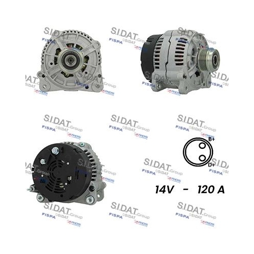 Generator Sidat A12BH0838A2 für Audi Seat Skoda VW Vag