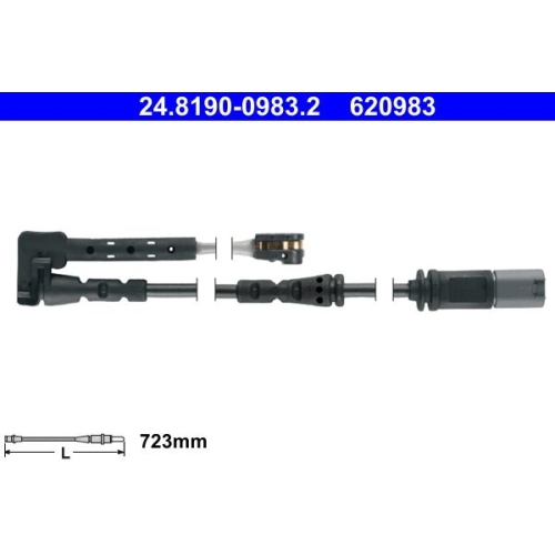 Warnkontakt Bremsbelagverschleiß Ate 24-8190-0983-2 für Bmw Vorderachse