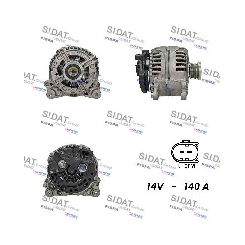 Generator Sidat A12BH0865 für Audi Seat Skoda VW Vag