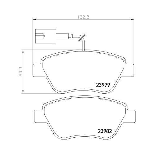 Bremsbelagsatz Scheibenbremse Hella Pagid 8DB 355 012-841 für Alfa Romeo Fiat