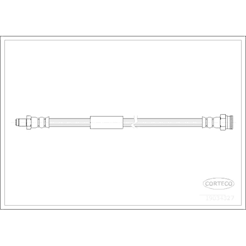 Bremsschlauch Corteco 19034327 für Fiat Hinterachse
