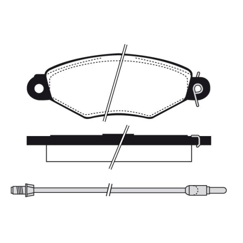 Bremsbelagsatz Scheibenbremse Raicam RA.0652.2 für Renault Vorderachse