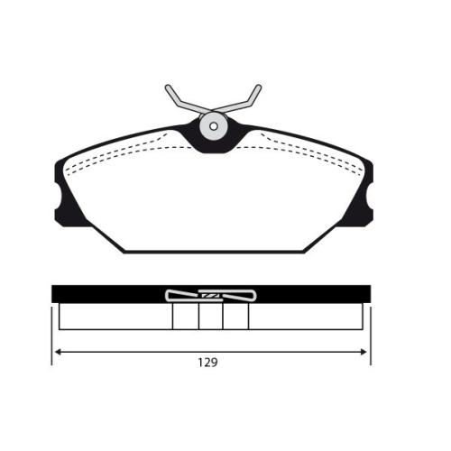 Bremsbelagsatz Scheibenbremse Raicam RA.0388.3 für Renault Vorderachse