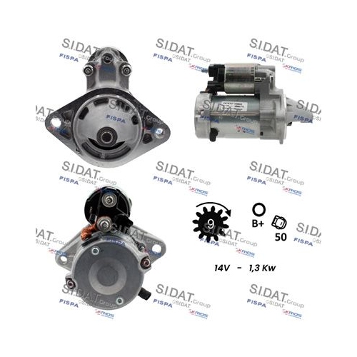 Starter Sidat S12DE0136 für Toyota