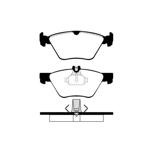 Bremsbelagsatz Scheibenbremse Raicam RA.0654.0 für Chrysler Mercedes Benz